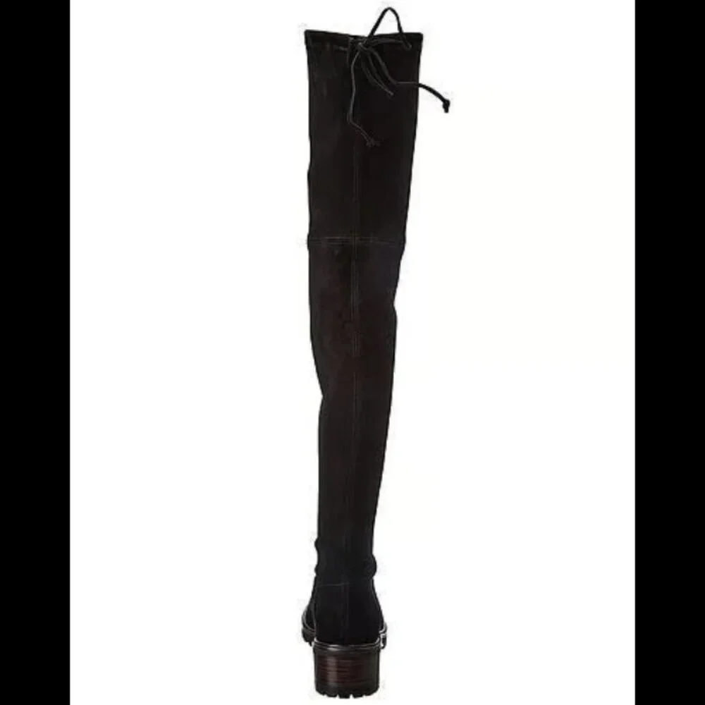 Stuart Weitzman Vanland Suede Knee-High Boot Black Size 8.5